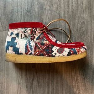 Todd Snyder x Clarks Originals Wallabee Red Kaleidoscope Mens US9.5